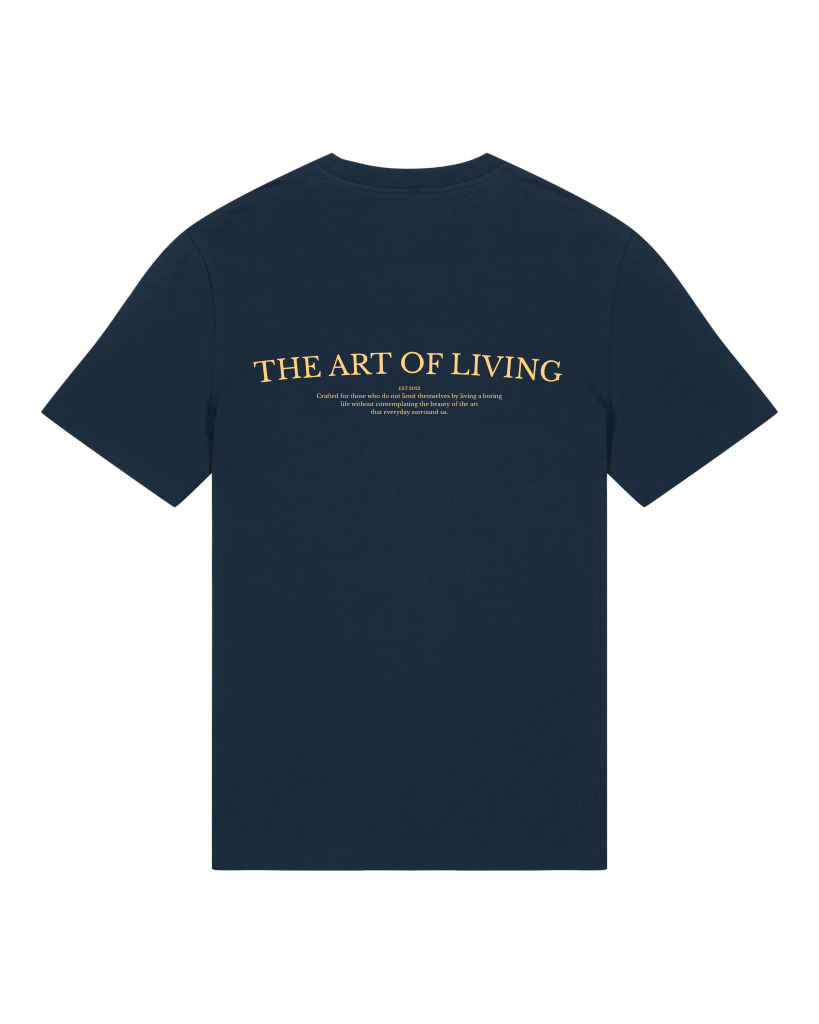 Art of Living T-Shirt - Navy