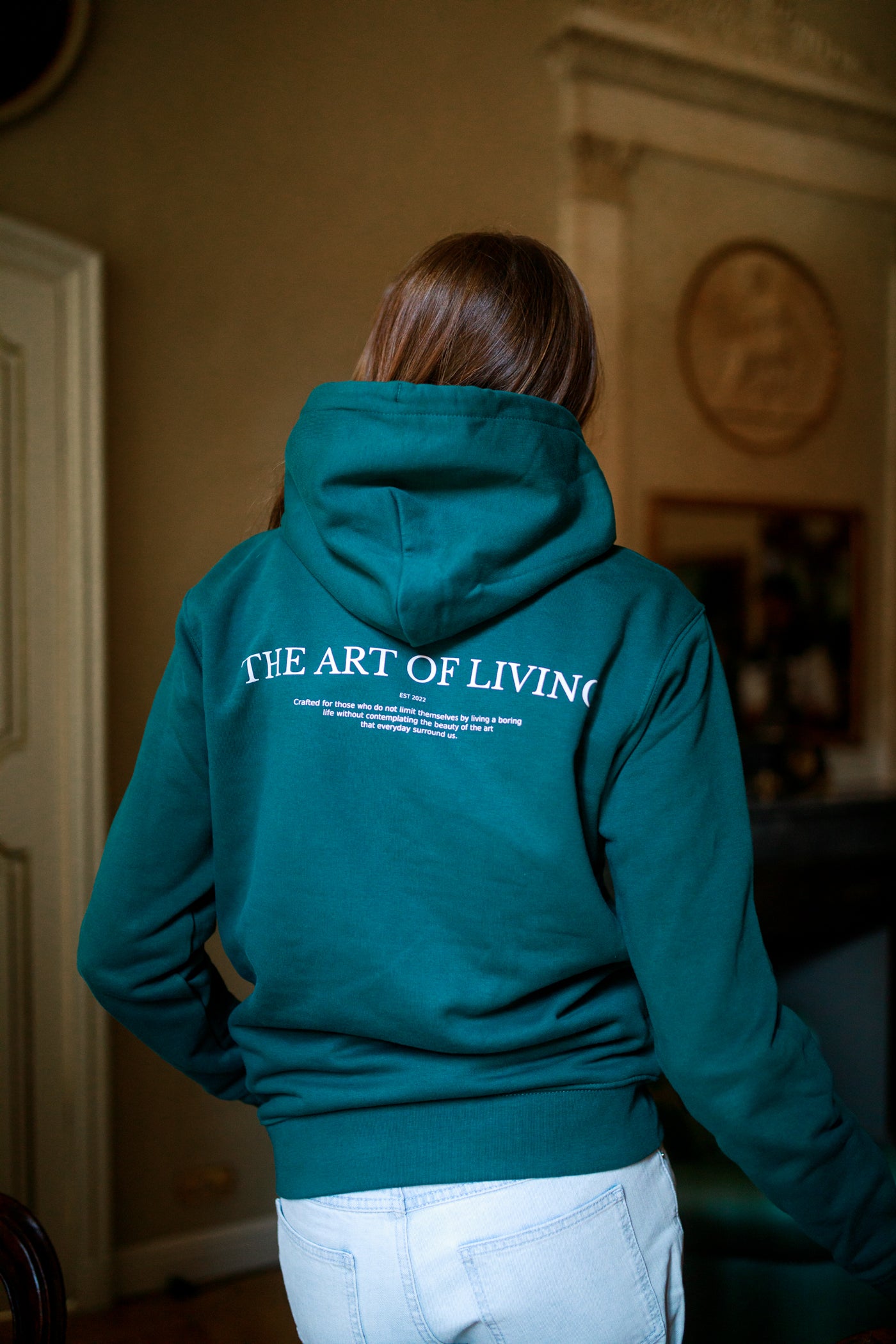 Art of Living Hoodie - Bottle Grenn
