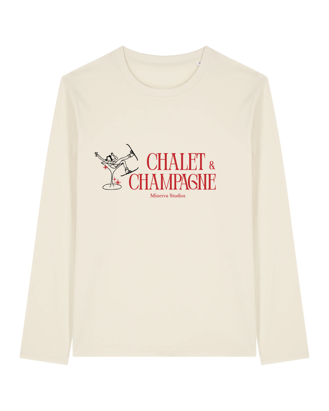 Chalet & Champagne Long Sleeve Shirt - Natural
