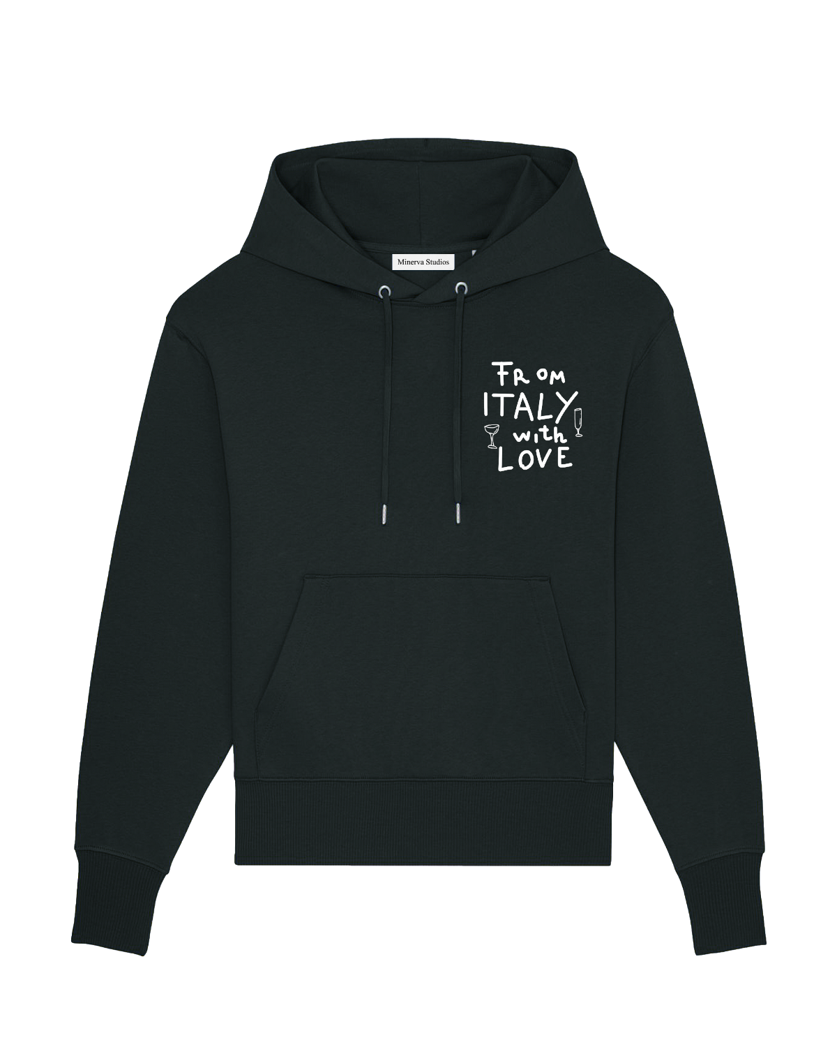 From Italy with Love Hoodie - Black