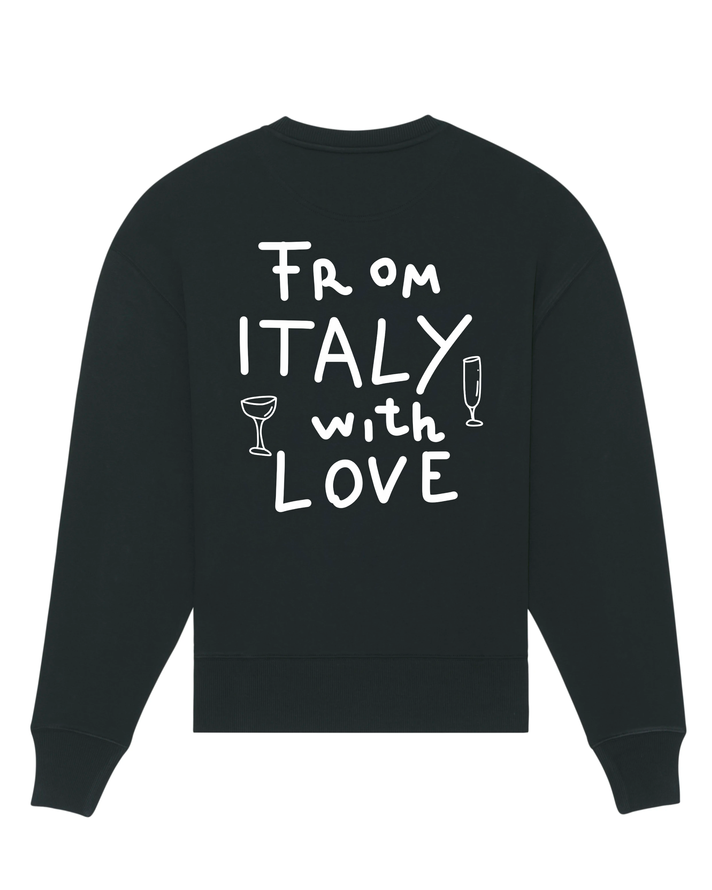 From Italy with Love Crewneck - Black