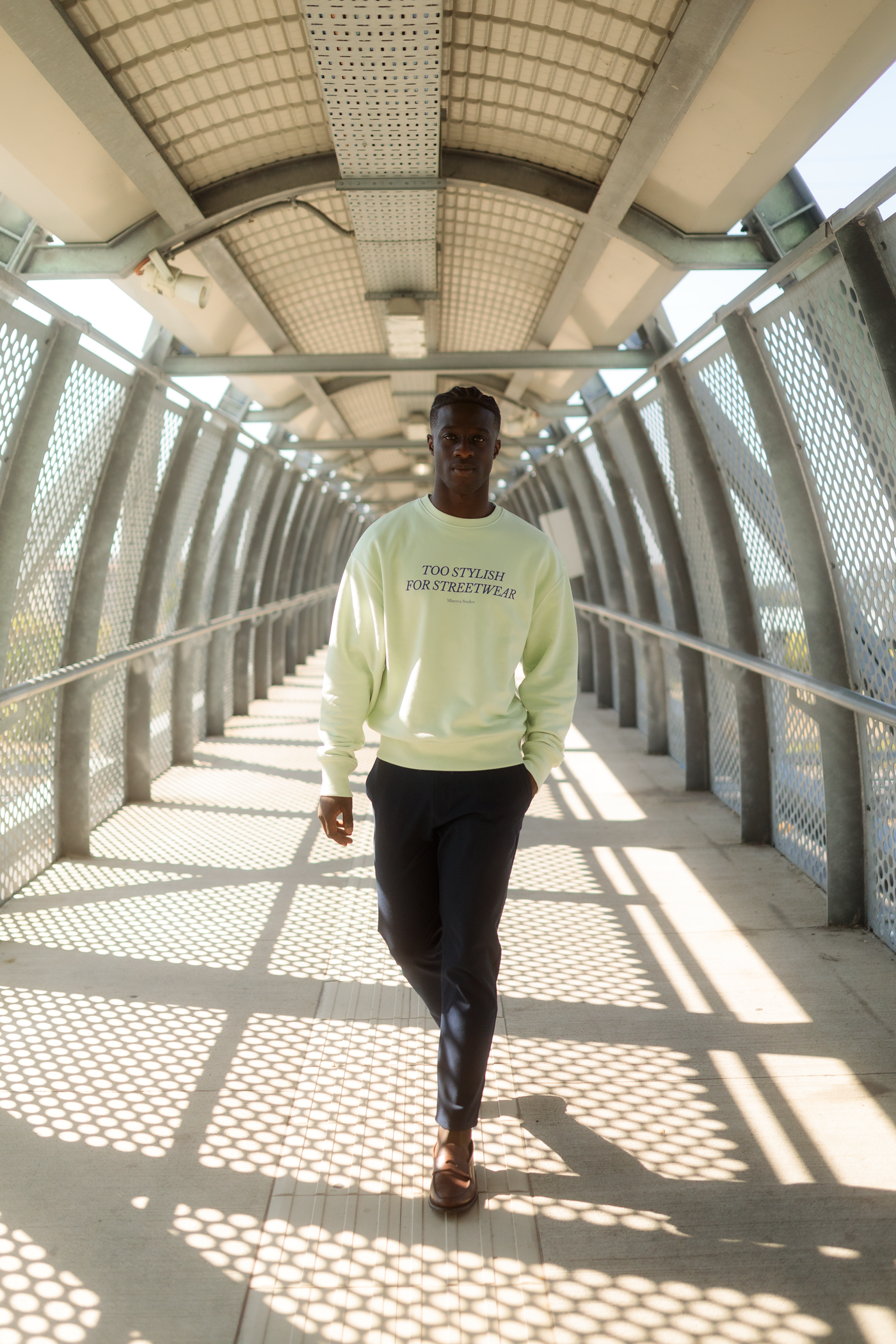Too Stylish For Streetwear Crewneck - Stem Green