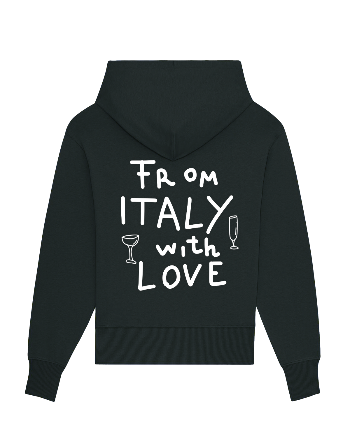 From Italy with Love Hoodie - Black