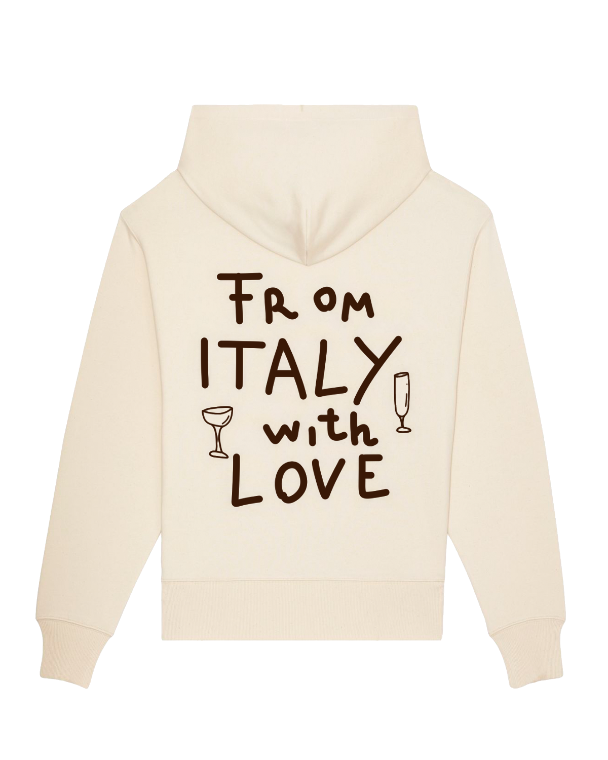 From Italy with Love Hoodie - Cream